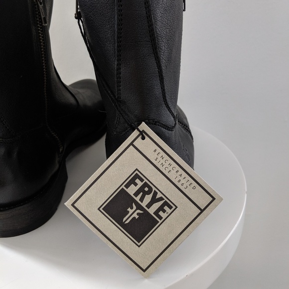 Brand New Black Frye Ethan Double Zip Boots main image 8